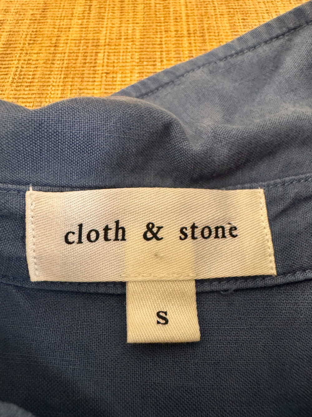 Cloth & Stone Blue Tie-Front Surf Shirt - Picture 9 of 10